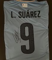 Maglia Luis Suárez #9 Uruguay autografata+ COA