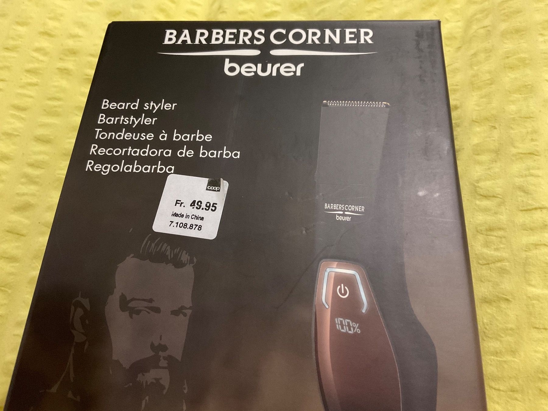 Beurer Cura del viso: Männer Bartstyler neu ungeöffnet, beurer! – Nuovo e nell'imballaggio originale da Zug venduto da specki5