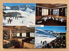 Postkarte Hahnenmoospass Adelboden Lenk Schnee Winter