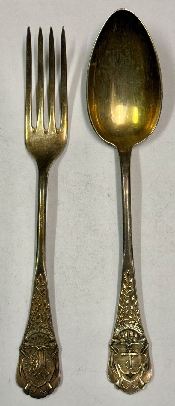 Bestecksets: Antike Silberbesteck , 800er Silber, 2 Stück – Gebraucht aus Zürich von daki81