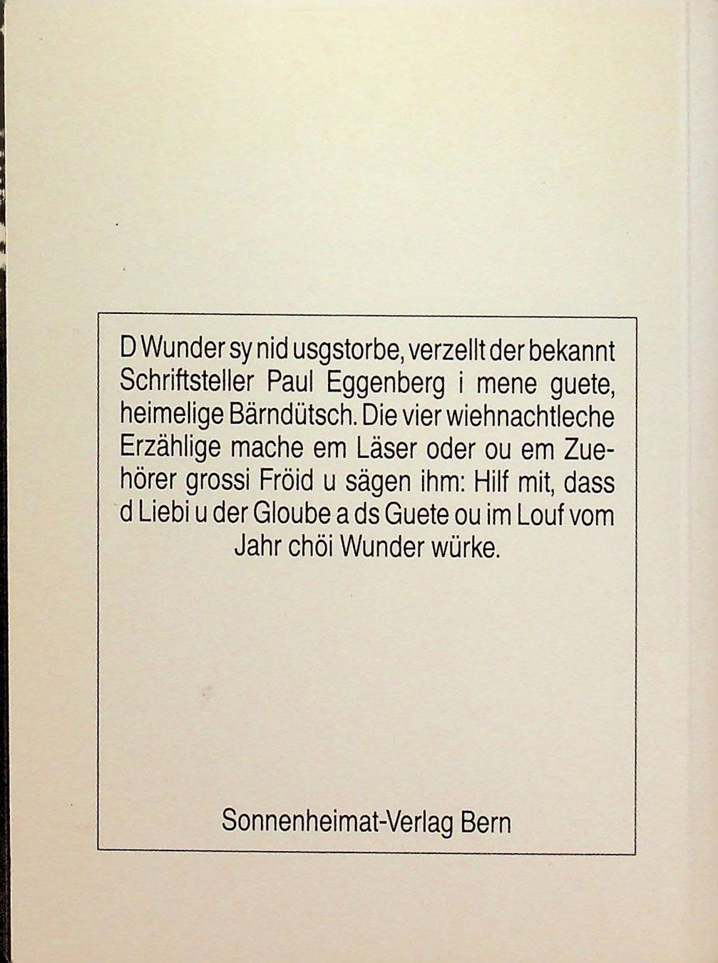 Libri: Paul Eggenberg Wiehnachtsgeschichte – Usato da Reitnau venduto da Zaomir 1