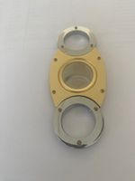Edler Zigarrenschneider, Guillotine Cutter, Gold/Silber Look