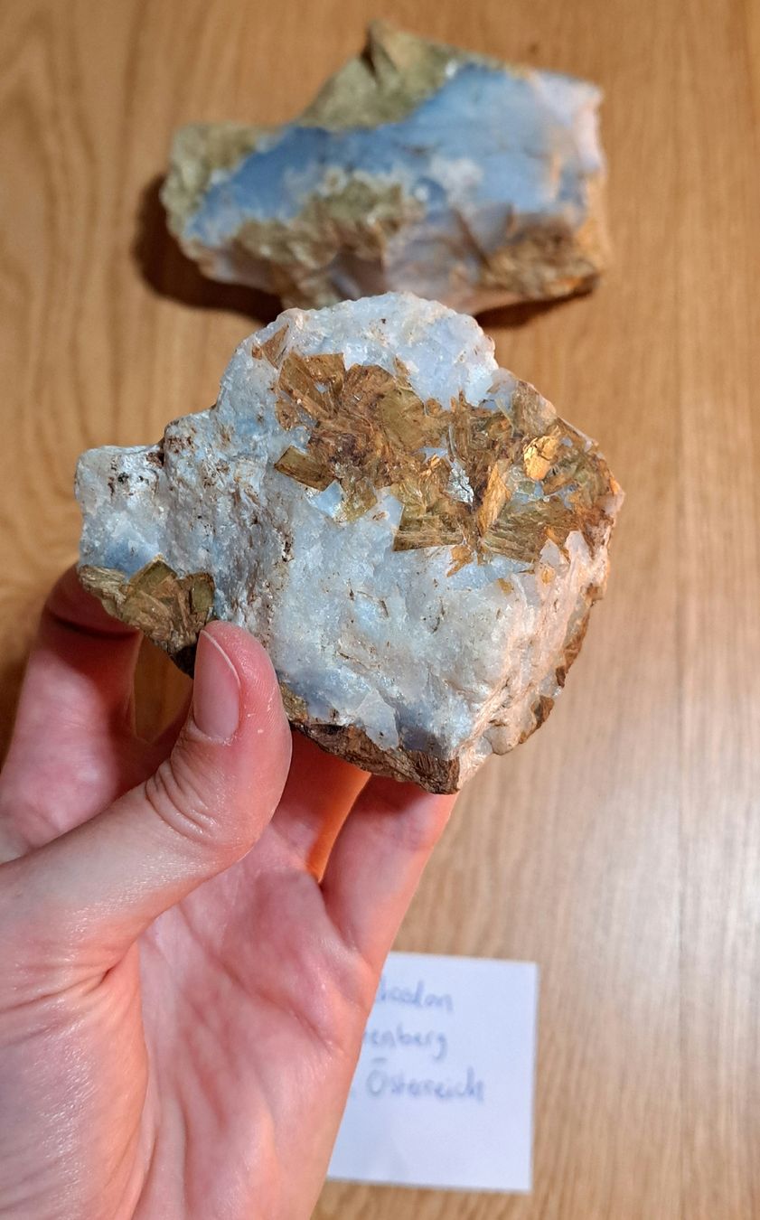 Minerali & Pietre curative: Blaue Chalcedone aus Österreich – Nuovo (secondo la descrizione) da Richterswil venduto da Viorella 5