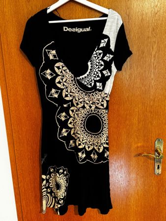 Desigual Kleid schwarz/weiss