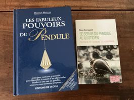 Lot de 2 livres sur le pendule, radiesthésie