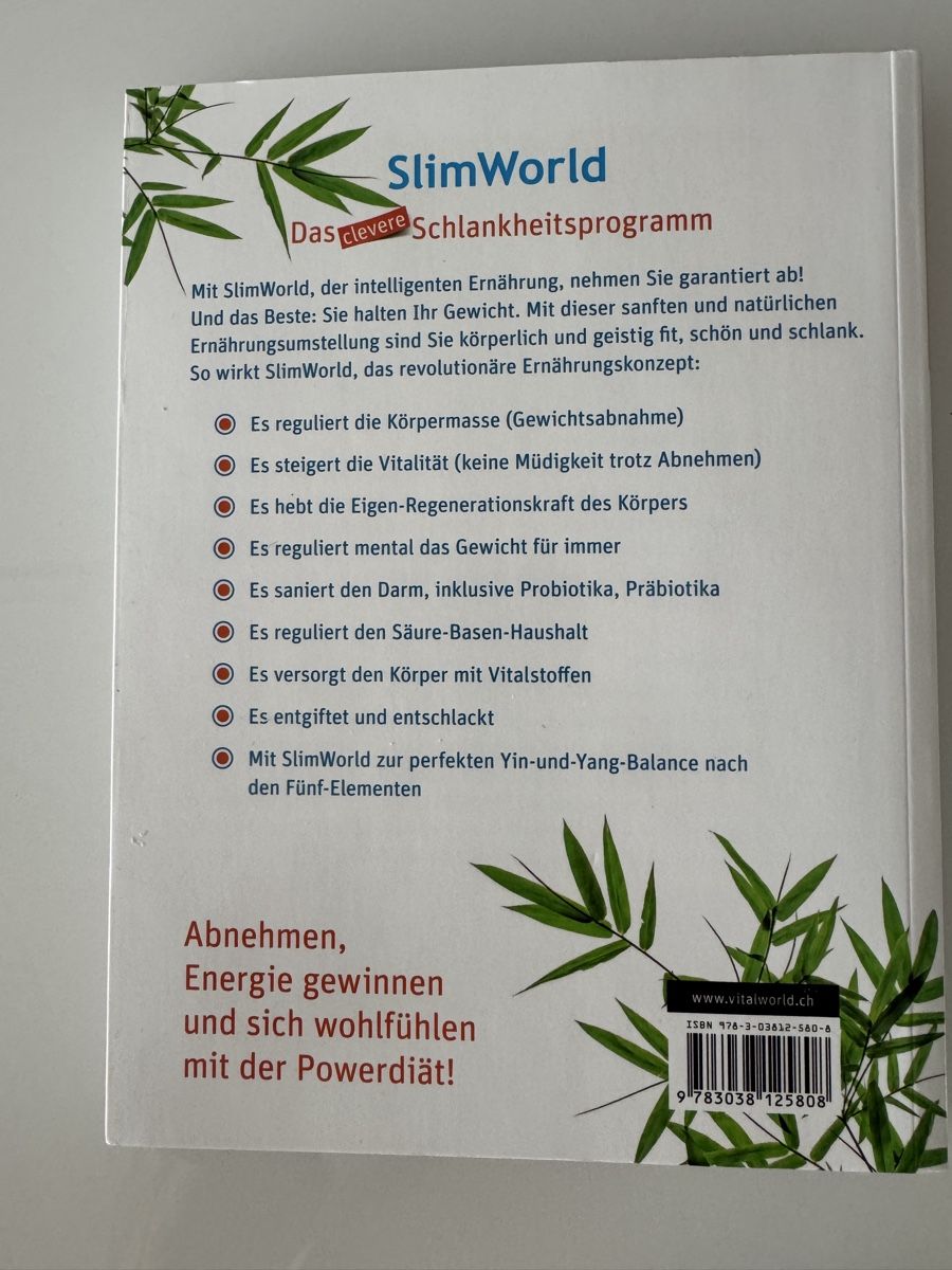 Libri: SlimWorld Das clevere Schlankheitsprogramm Buch Neu – Nuovo (secondo la descrizione) da Kloten venduto da carro49 1