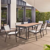 Garten-Sitzgruppe CARLA NUNEZ mit 6 Stühle