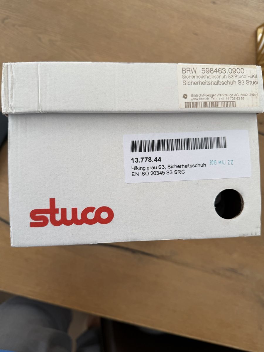 Stuco Scarpe da uomo: sicherheitshalbschuh S3 Stuco Hiking – Nuovo e nell'imballaggio originale da Hüttikon venduto da joe_7ckd 2