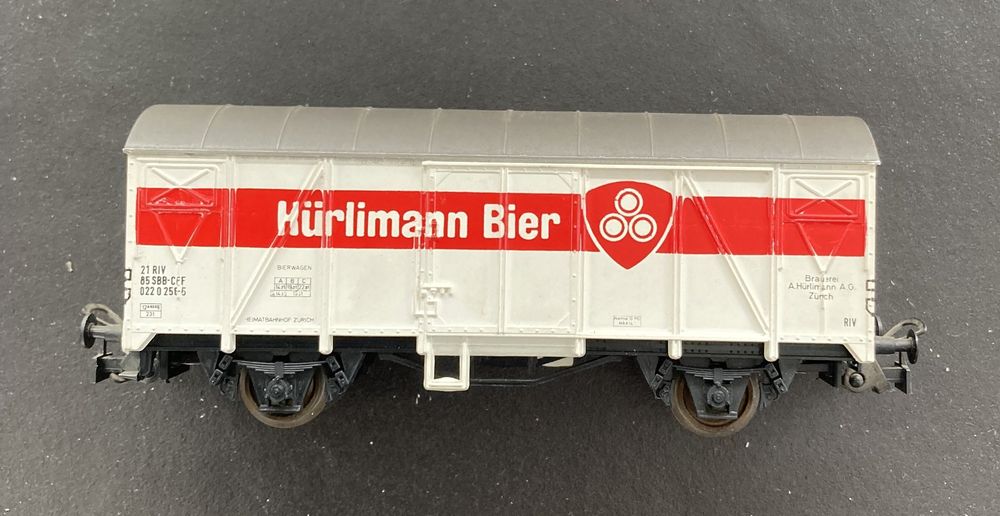 Wagons de marchandises gris Roco pour modélisme