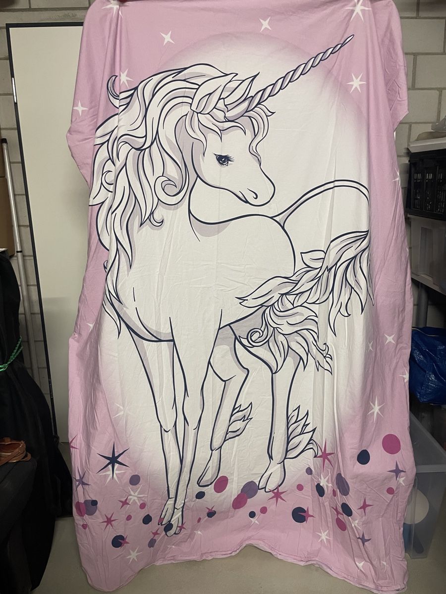 Biancheria da letto: Bettwaesche Einhorn rosa 160x200cm – Usato da Winterthur venduto da Ccity