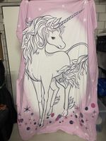 Bettwaesche Einhorn rosa 160x200cm