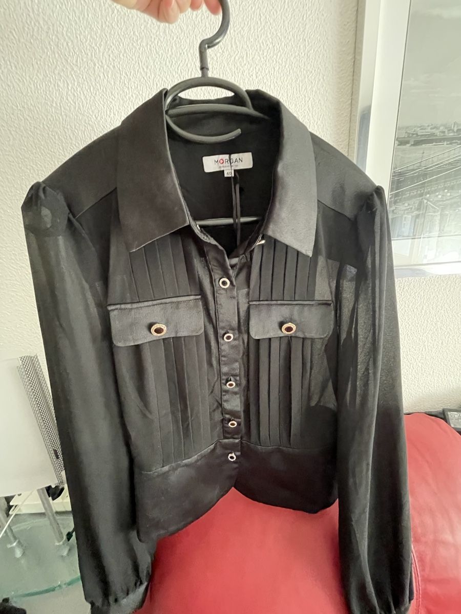 Morgan Camicette: Morgan de Toi Black Blouse Size 40 – Nuovo (secondo la descrizione) da Winterthur venduto da shp_xcc5 1