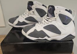 Jordan 7 Retro, Blanc/Violet Taille 42 Avec boite D'origine