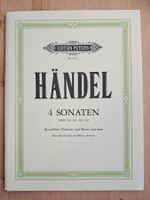 Händel 4 Sonaten für Blockflöten (Violine) & Basso continuo
