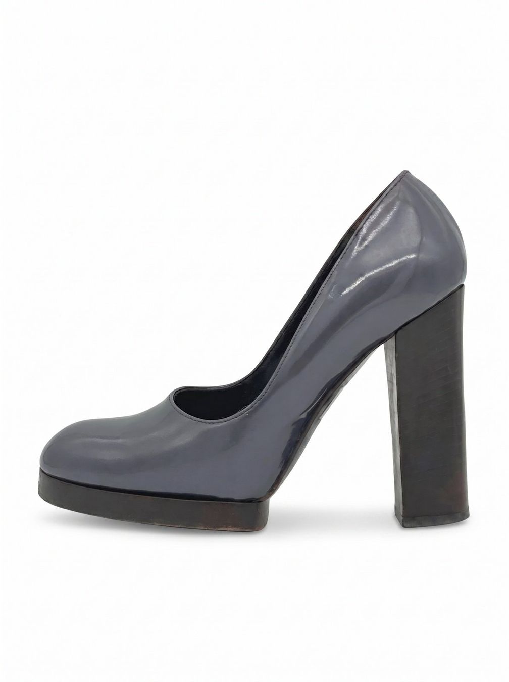 Gucci Scarpe da donna: Gucci Round Toe Plateau Pump EU 36 Grau – Usato da Zürich venduto da shoe_shop