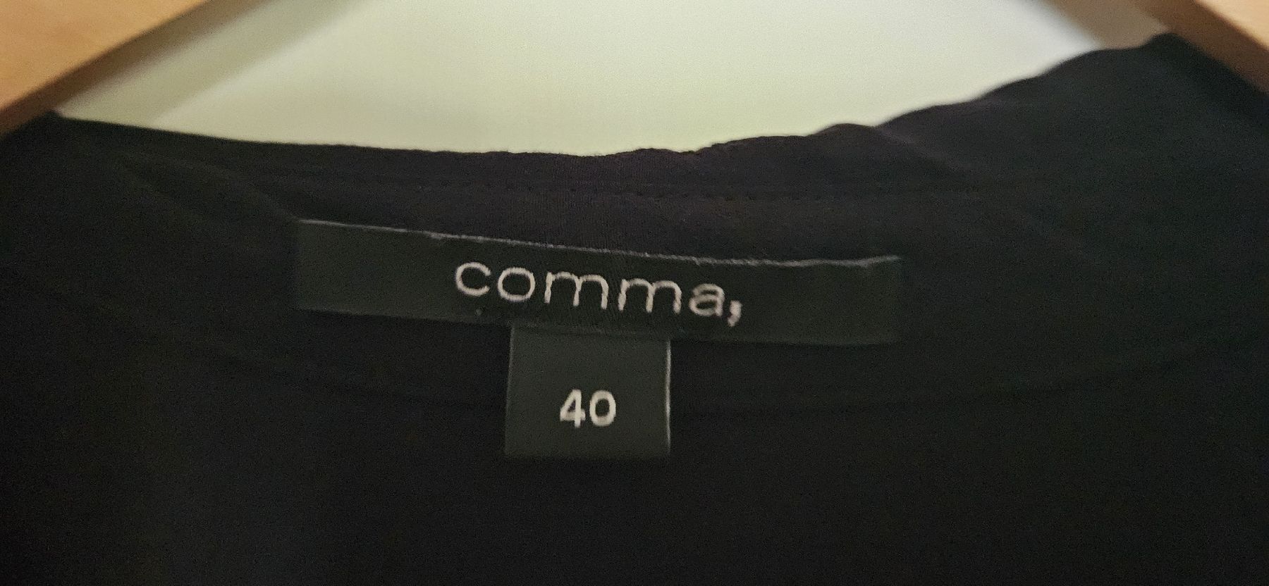 Comma Vestiti: schwarzes Sommerkleid mit Bändel – Usato da Hüttlingen venduto da Thurgi85 2