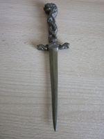 Coupe-papier métal poignée dragon longueur 21 cm bon état 