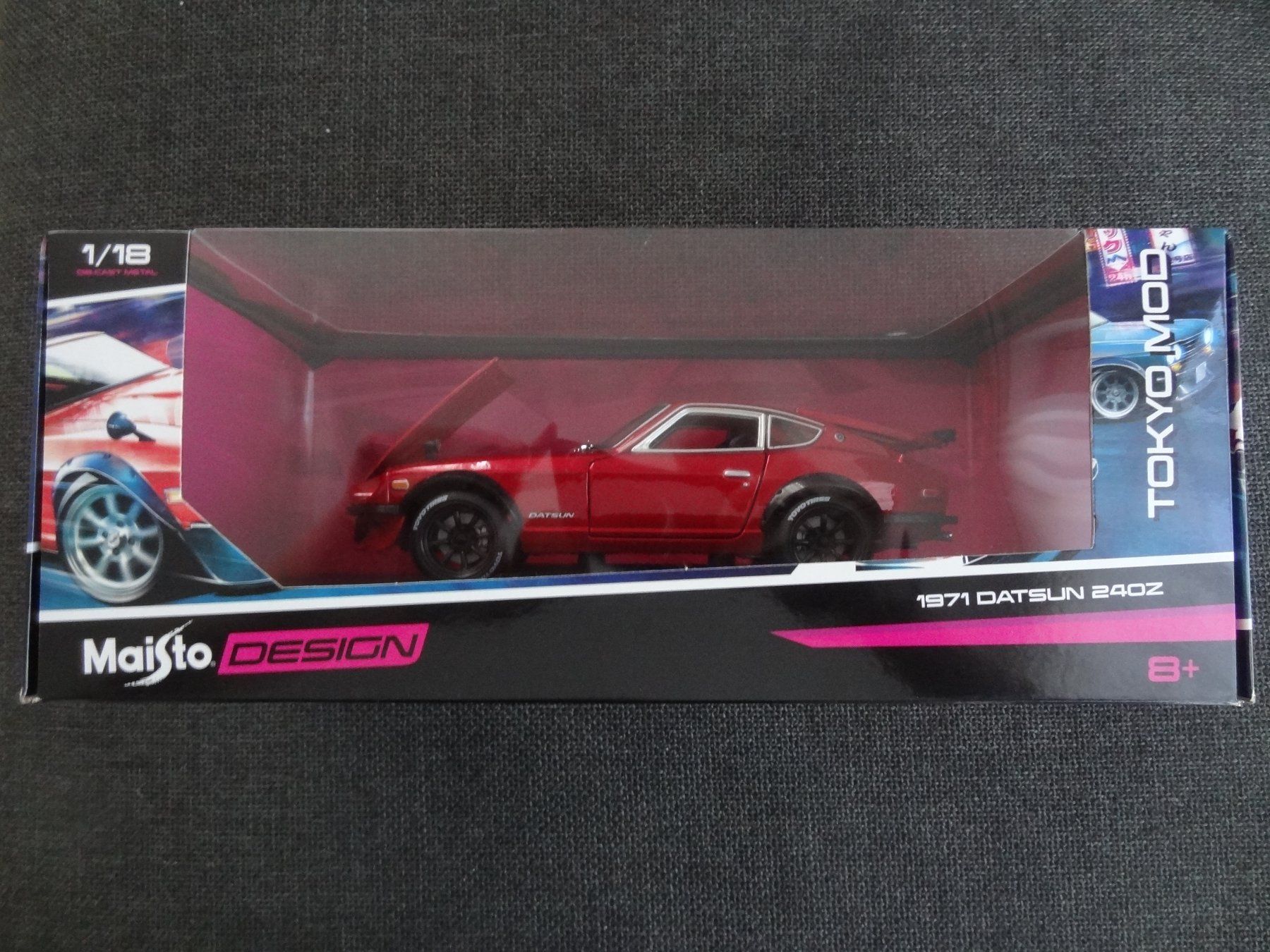 Maisto Modellautos: MAISTO 1971 Datsun Tokyo Mod 1:18 – Neu (gemäss Beschreibung) aus Lyss von Famicom