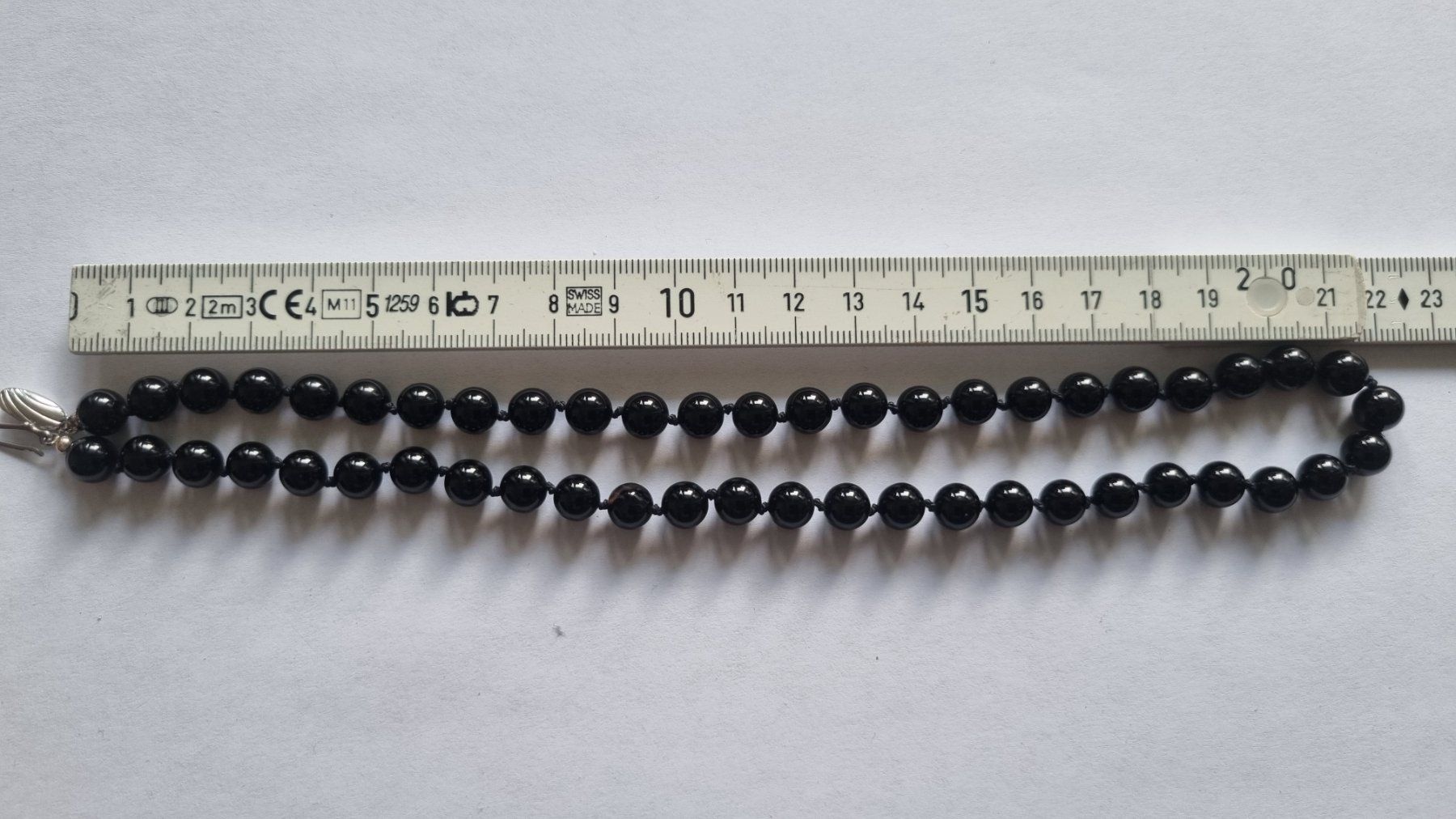 Onyx Catenine: NEU: Onynxkette ca. 44cm – Nuovo (secondo la descrizione) da Belp venduto da MaSu39 1
