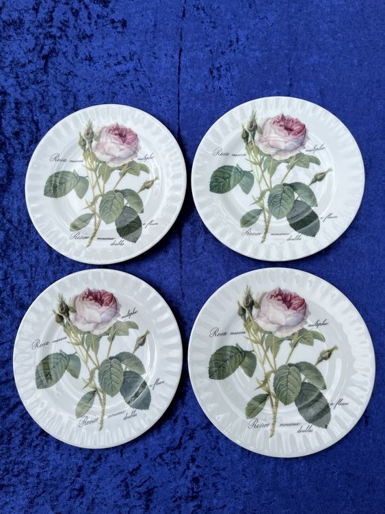 Théière REDOUTÉ ROSES Roy Kirkham. Rose musquée - France