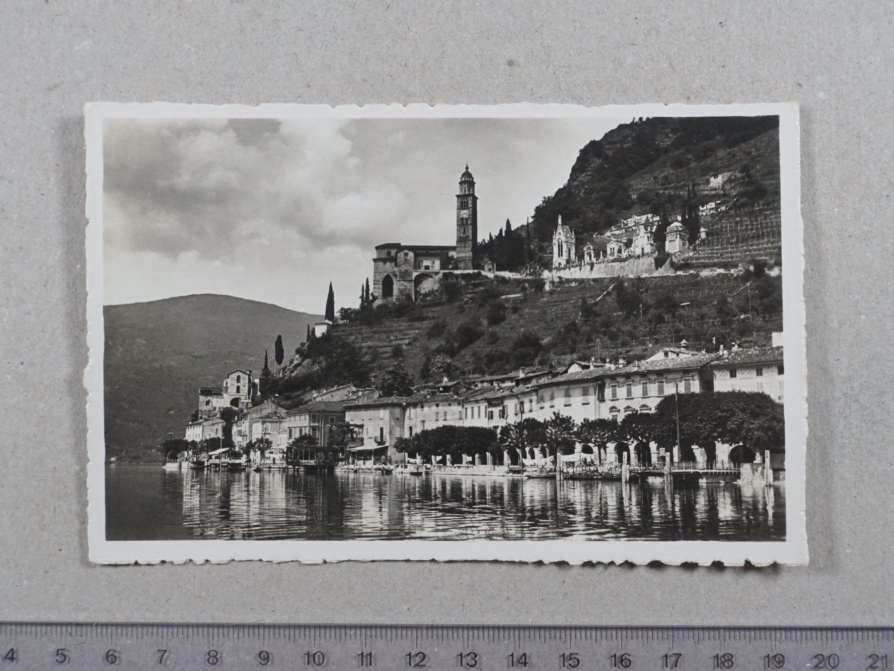 Ansichtskarten: Lago di Lugano, Morcote – Gebraucht aus Lenzburg von fh1