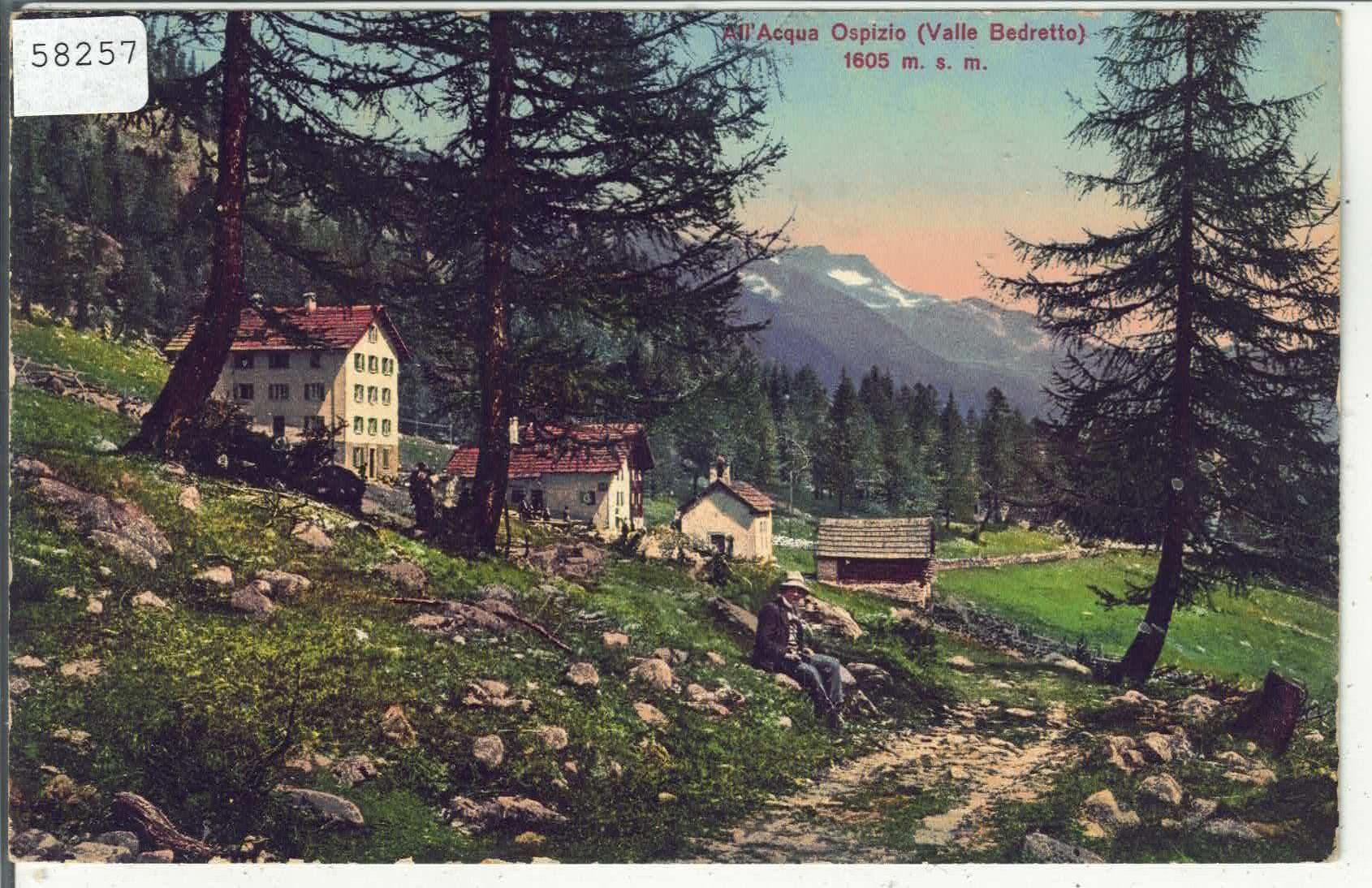 Cartoline postali: All' Acqua Ospizio - Valle Bedretto - Litho – Usato da Ettingen venduto da Kartenplanet