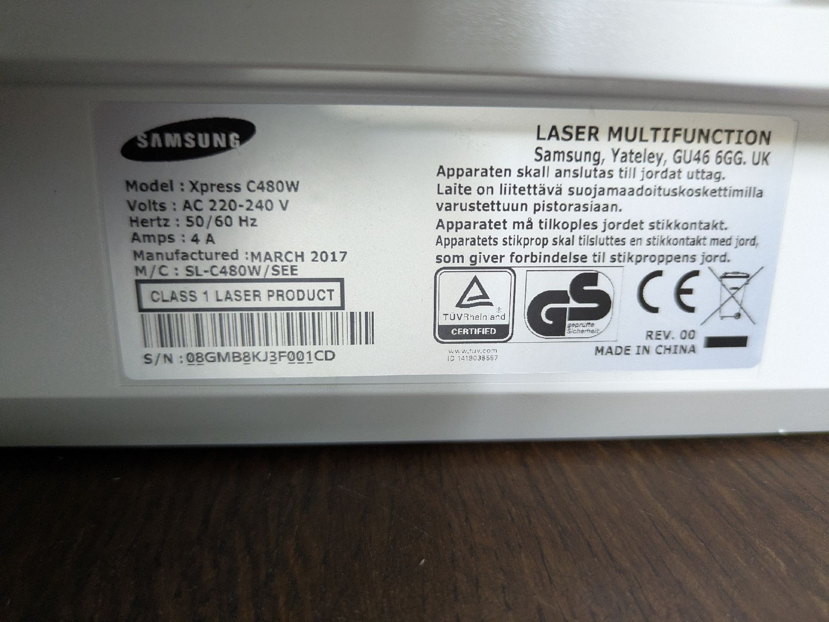 Samsung Stampanti: Laser Drucker C480W Samsung – Usato da Muttenz venduto da Womby 1