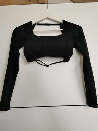 Teveo langarm Top Grösse M schwarz