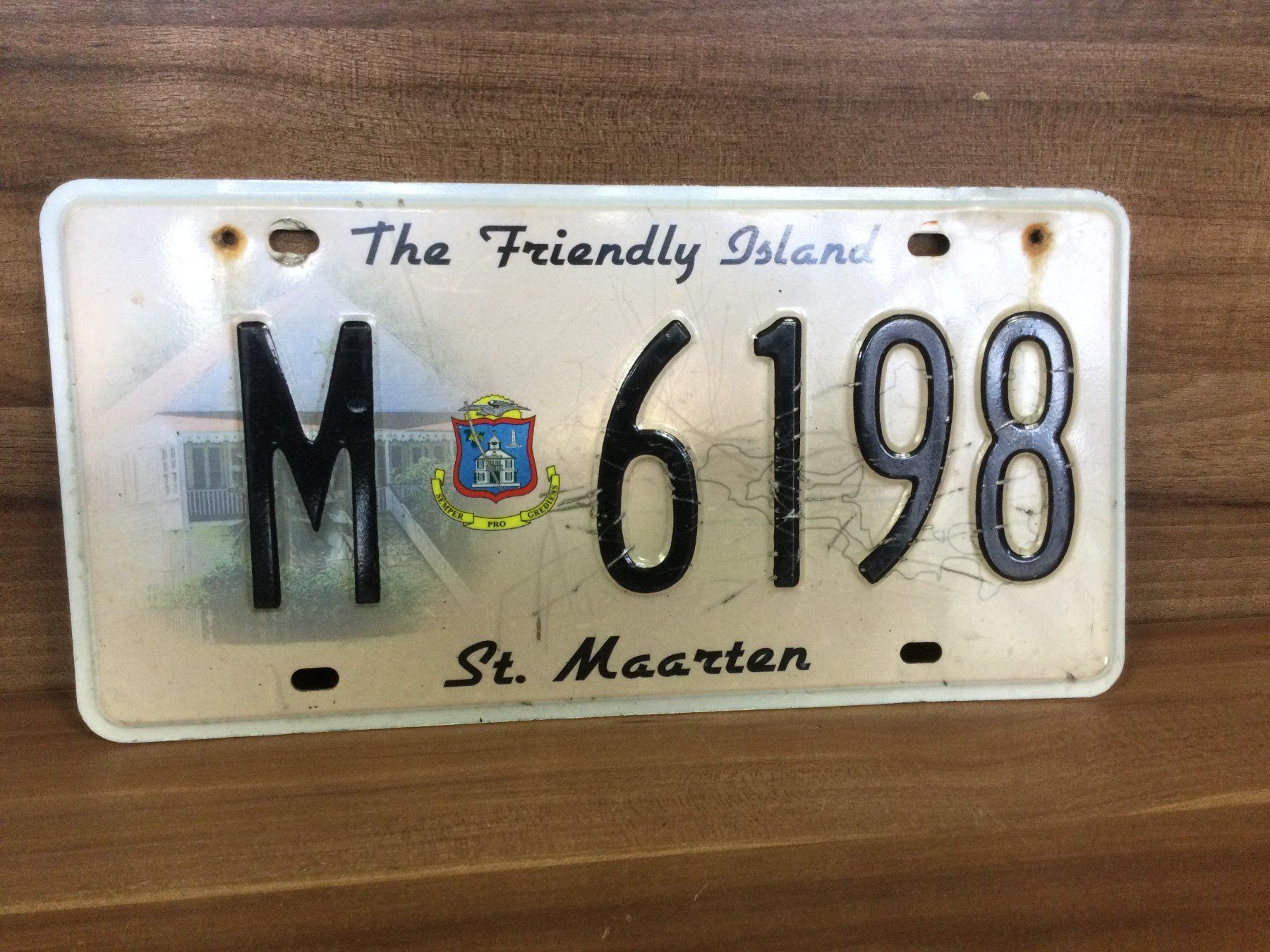 Insegne: Gebrauchtes Schild  St. Maarten M 6198 – Usato da Wangen SZ venduto da kuriosum12 1