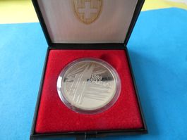 Schweiz 1986, 5 Franken Gedenkmünze PP in Etui - Sempach