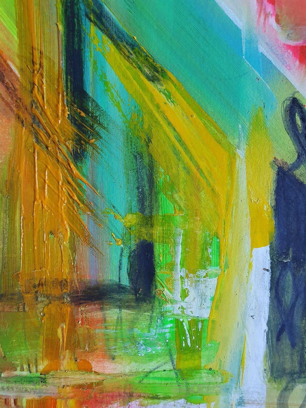 Dipinti: Abstrakte Malerei "Head or Heart" 36x48  – Nuovo (secondo la descrizione) da Wimmis venduto da hel_m26m 7