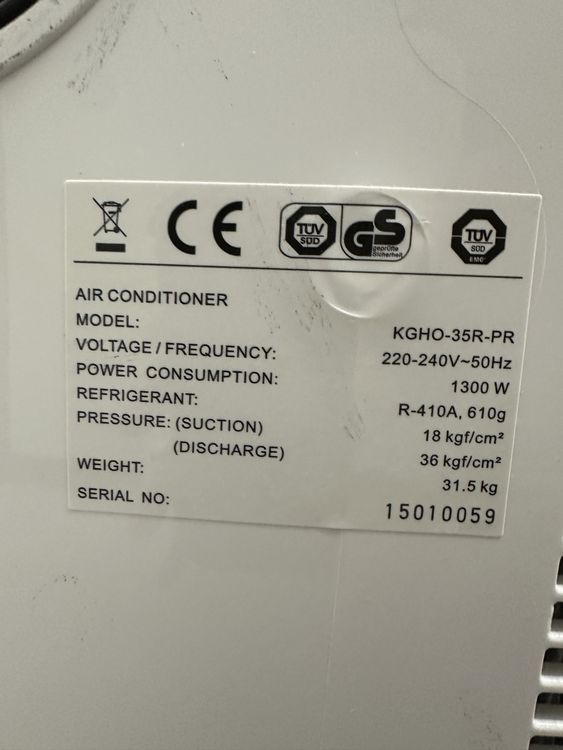 Klimageräte: Mobile Klimaanlage KGH0-35R-PR für Hitzewelle! – Gebraucht aus Schübelbach von R46R 4