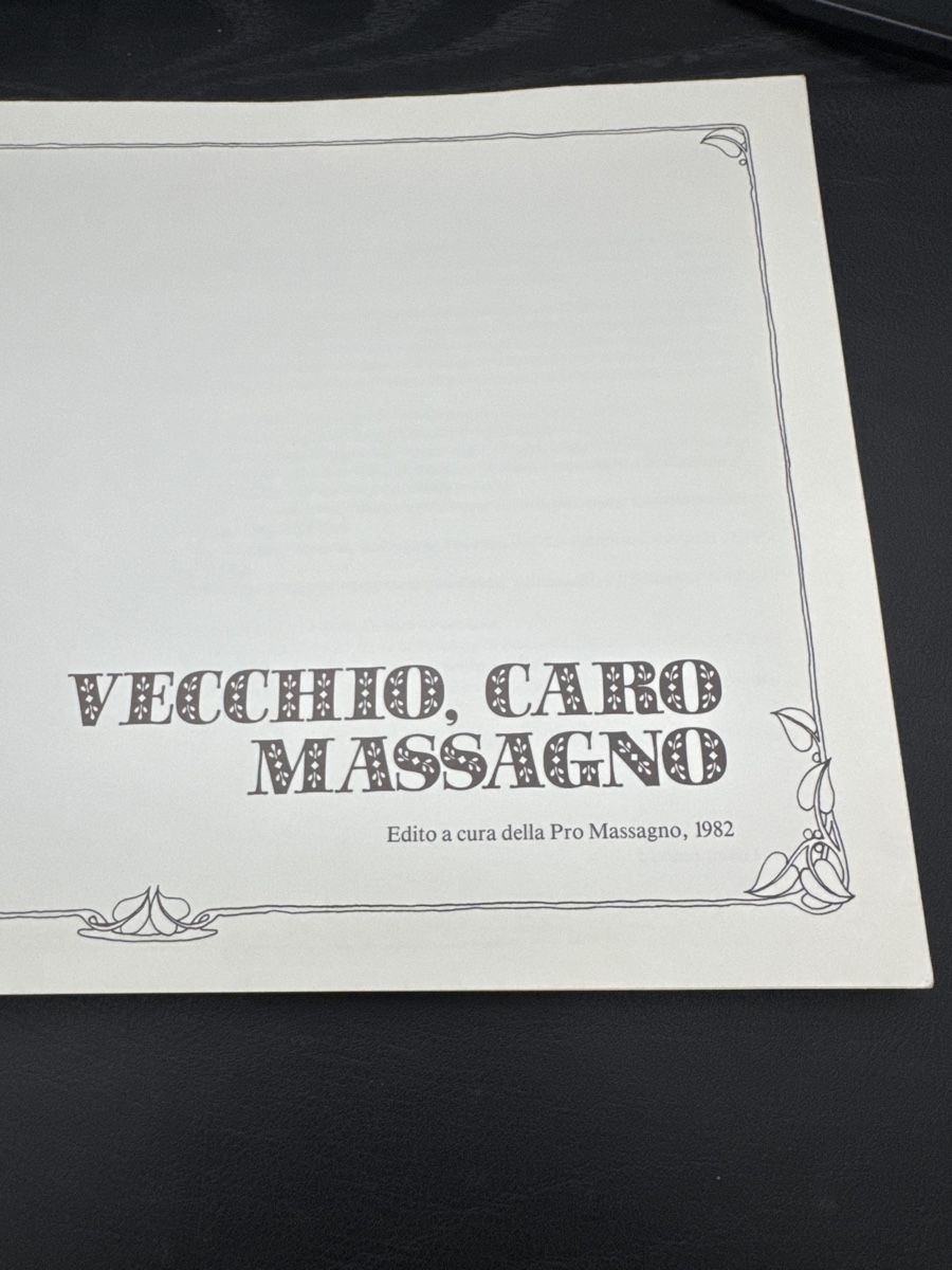 Libri: Vecchio, Caro Massagno - Fotobuch 1982 – Usato da Zürich venduto da 2013tg 1