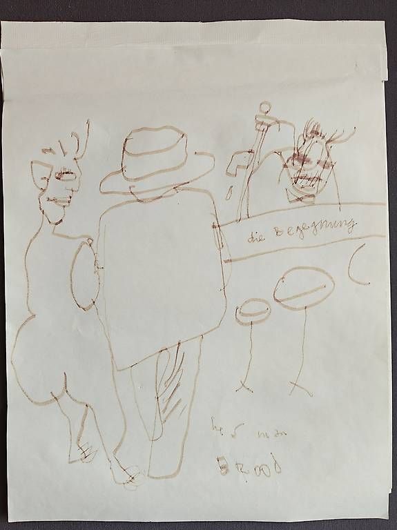 Dipinti: Herman Brood Original Zeichnung 1991 – Usato da Biel/Bienne venduto da shariluna
