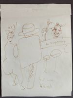 Herman Brood Original Zeichnung 1991
