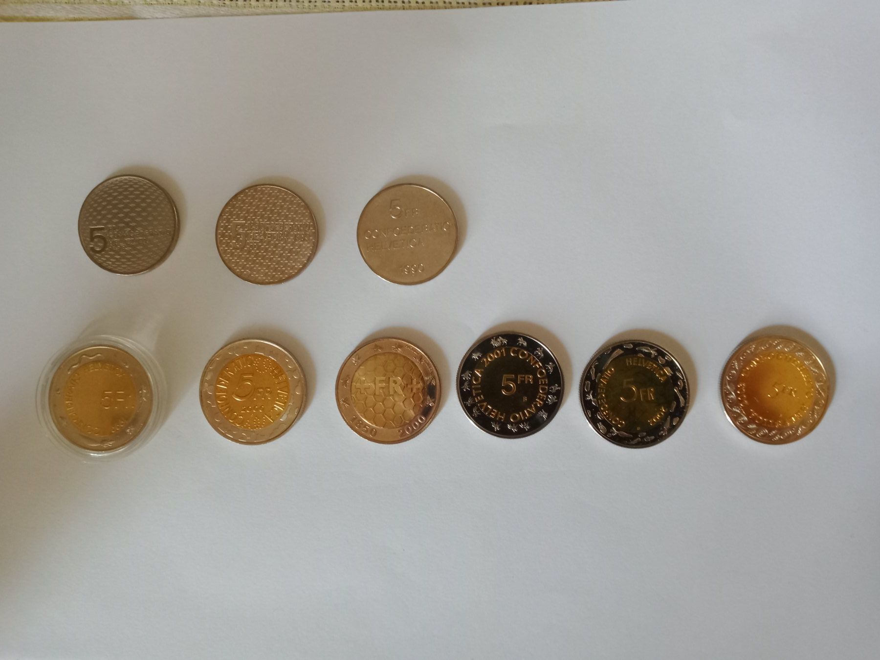 Tutti le monete: Sondermünzen Swissmint 9 Stück – Nuovo (secondo la descrizione) da Wil SG venduto da Paco.2222 1
