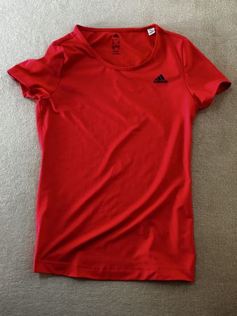 Adidas T-Shirt ClimaLite Rot Groesse S guter Zustand