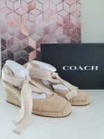 Schuhe coach, Leder, Größe 40, beige
