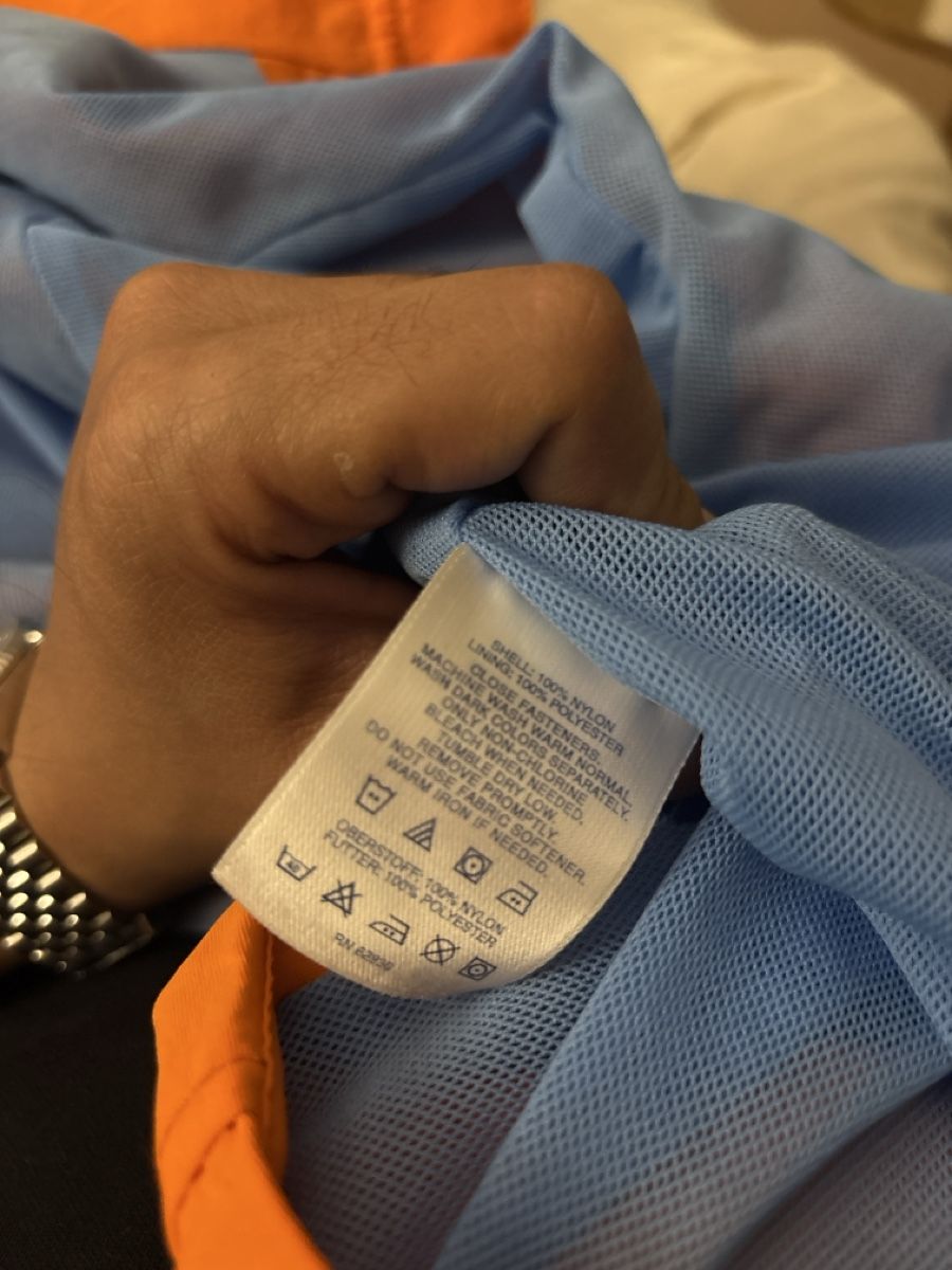 Giacche: Veste orange à capuche Lands' End, taille L – Usato da GENÈVE venduto da Gaasss 6