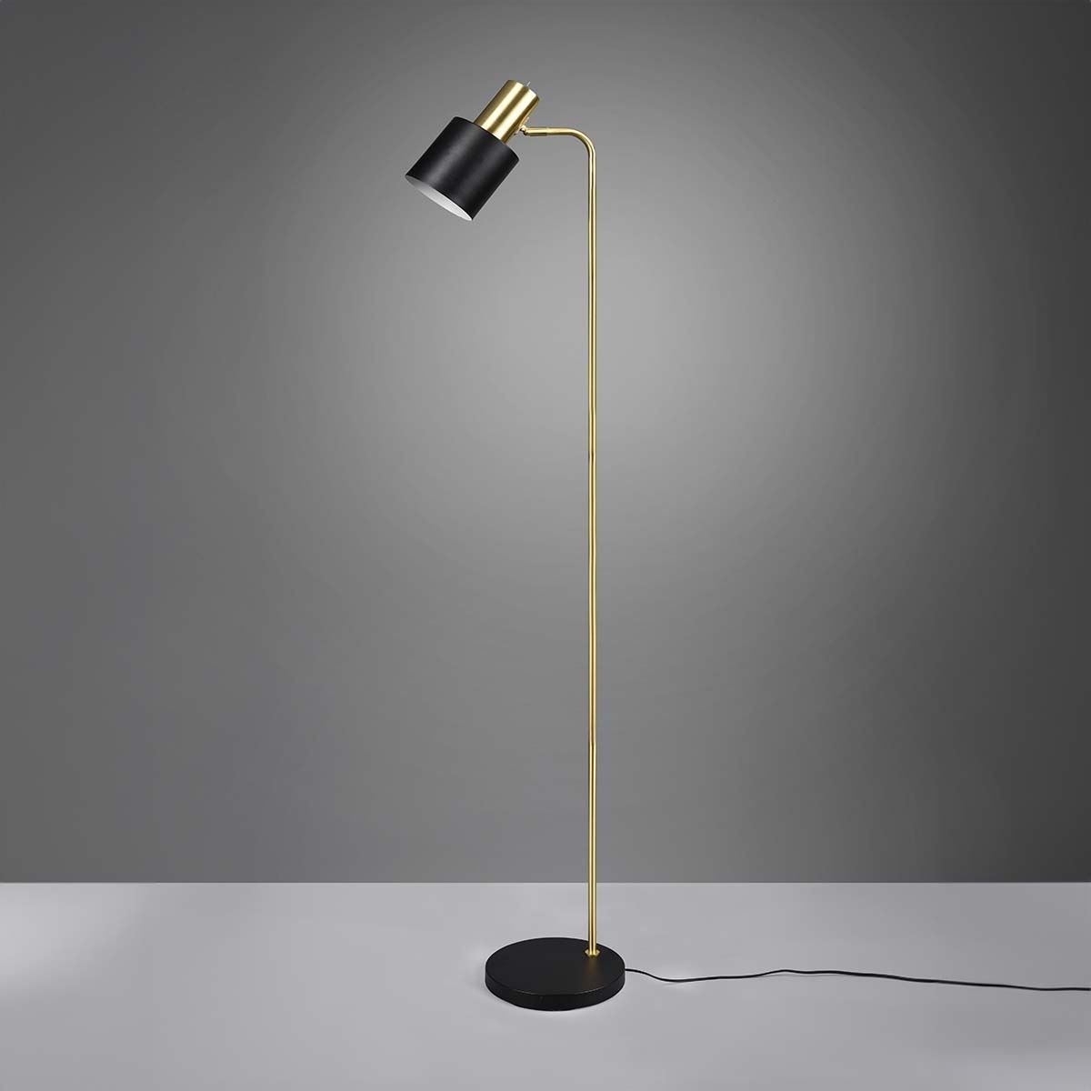 Lampen: Stehleuchte, Schwarz, Gold, 153 cm Höhe – Neu (gemäss Beschreibung) aus Kreuzlingen von Smart-Light 1