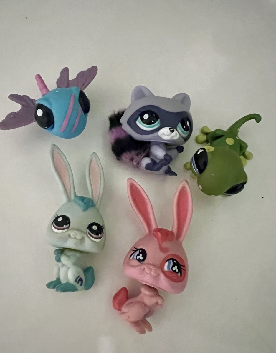 Littlest Pet Shop Statuette: Littlest Pet Shop Figuren 5 Stk – Usato da Obernau venduto da Mya285