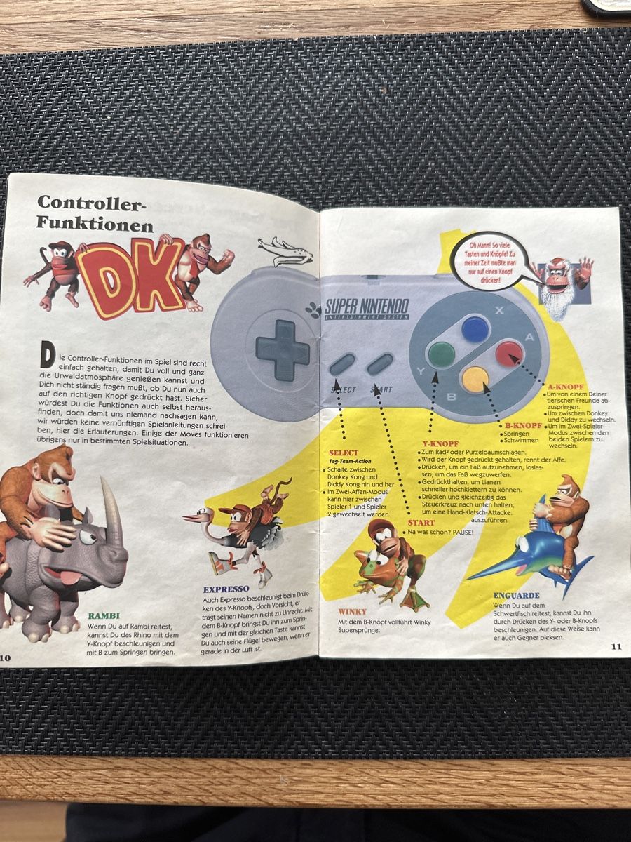Nintendo Giochi: Donkey Kong Country Anleitung SNES – Usato da weinfelden venduto da SandroTAR 1