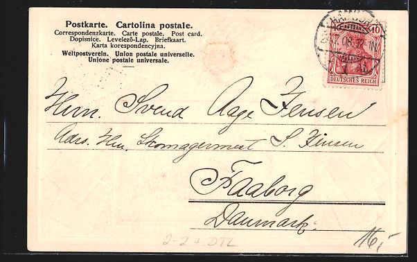 Cartoline postali: Hamburg, Neue Eisenbahnbrücke, Briefmar – Usato da Berlin venduto da bartko-reher 1