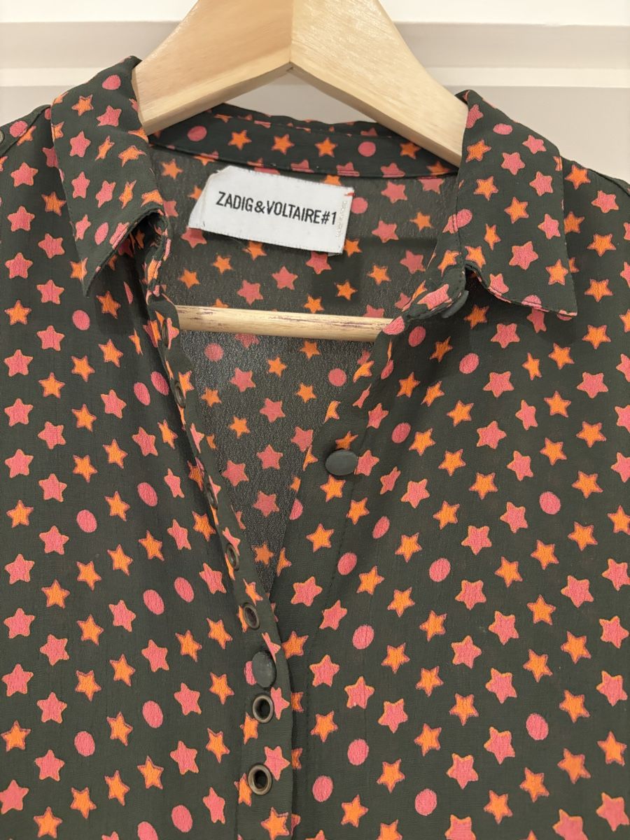 Zadig & Voltaire Camicette: Hemd mit Sternen - Zadig & Voltaire - M – Usato da Basel venduto da Marlen18 1