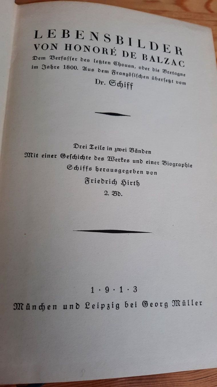 Libri: LEBENSBILDER VON HONORE DE BALZAC – Usato da zürich venduto da gabab 3