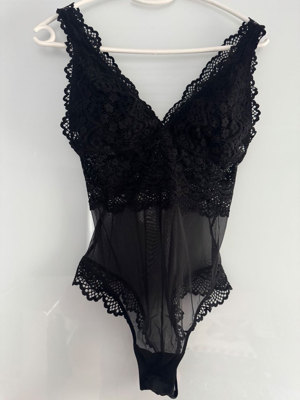 Altra biancheria intima: Schwarzer Body aus Spitze, Grösse S - Neuwertig! – Nuovo (secondo la descrizione) da Regensdorf venduto da Midget64 1