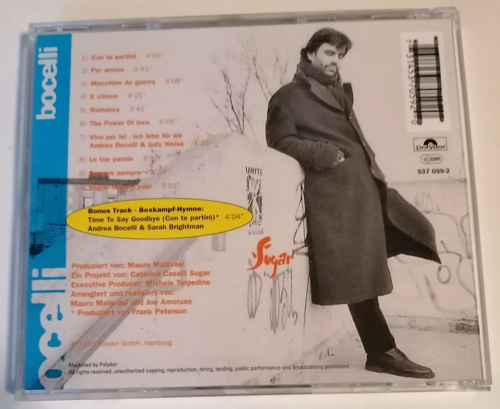 CD: Andrea Bocelli 1995 - CD - Hype Sticker – Usato da Oberurnen venduto da mackrokodile 1