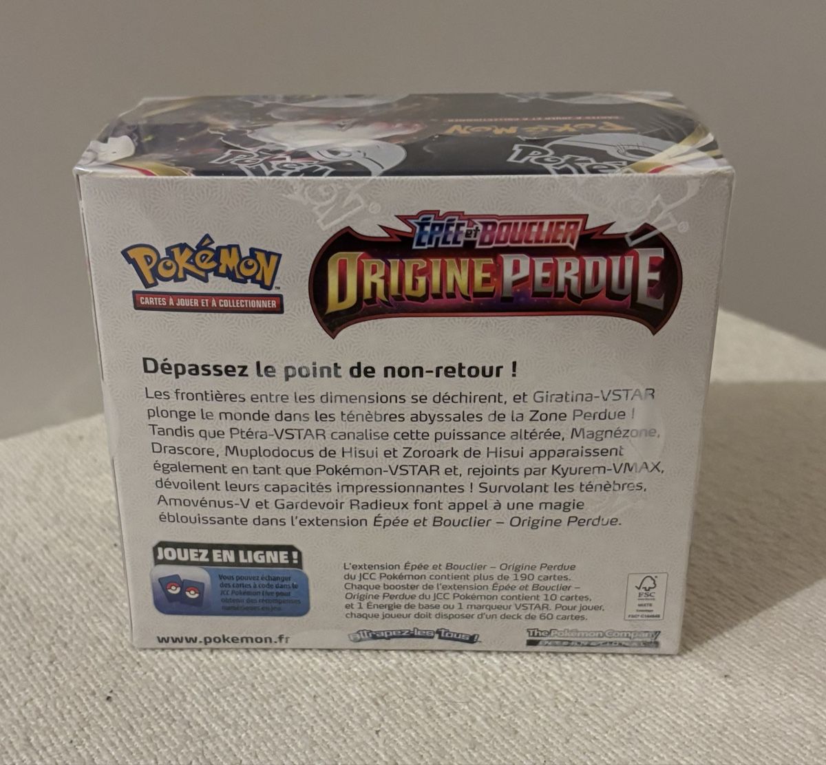 Pokémon Carte collezionabili: Pokémon Epee Bouclier Origine Perdue Boîte Scellée – Nuovo e nell'imballaggio originale da Grand-Lancy venduto da Mario64 1