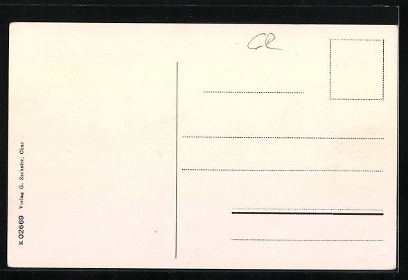 Cartoline postali: Chur, Anstalt Waldhaus, Frontansicht mit – Usato da Berlin venduto da bartko-reher 1