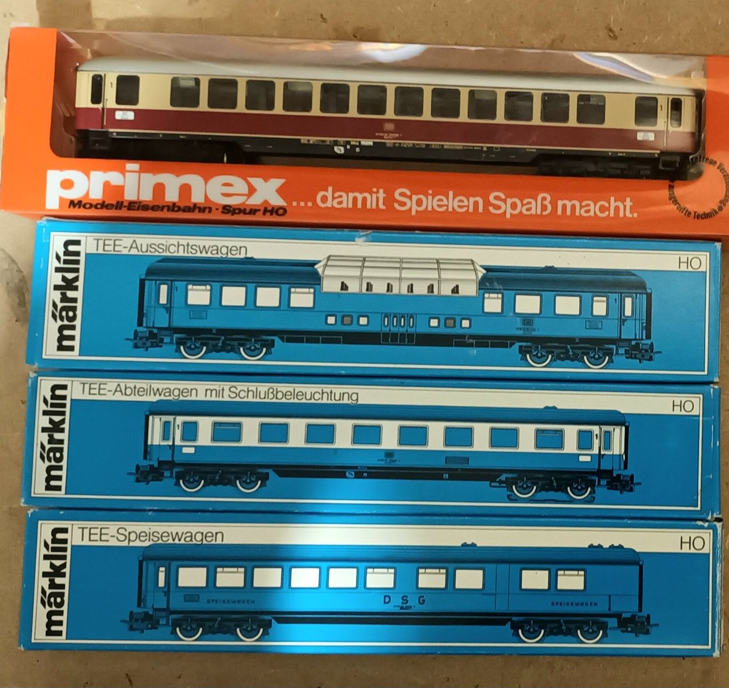 PRIMEX Lot de 3 wagons de marchandises 4596,... - Lot 12